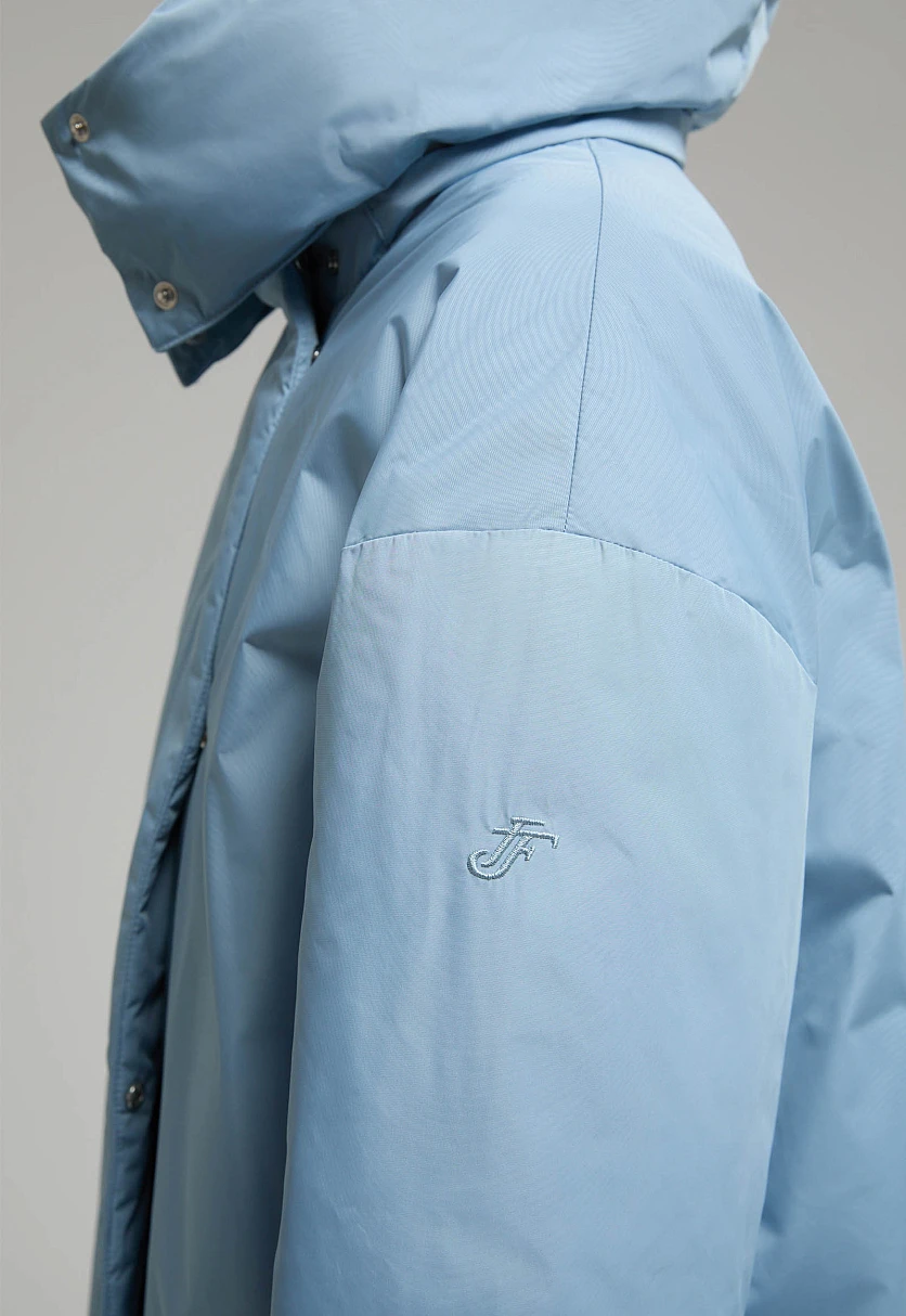 Пуховое пальто с переливающимся эффектом Голубой FWE11071Купить в интернет-магазине FINN FLARE, предосмотр фото №5 Пуховое пальто с переливающимся эффектом, Модель FWE11071, Фото №5