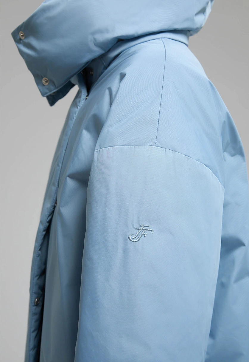 Пуховое пальто с переливающимся эффектом, Модель FWE11071, Фото №6