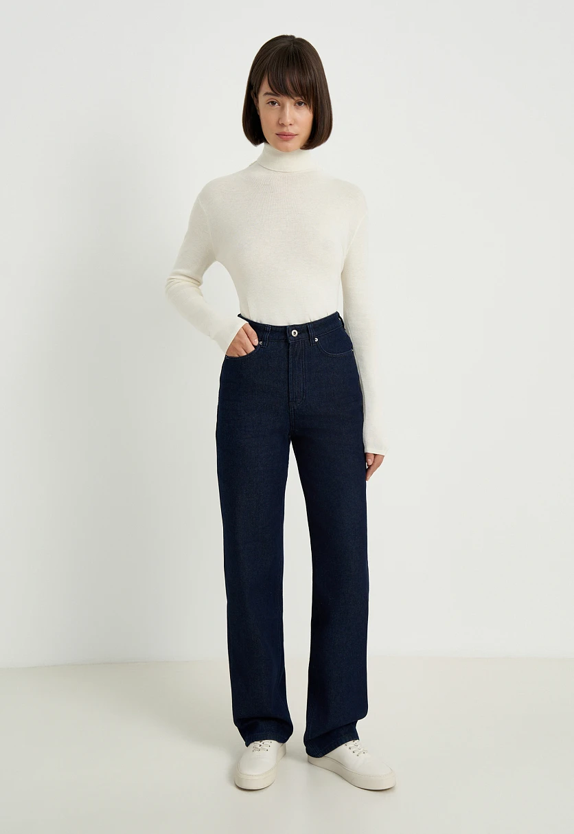 Утепленные джинсы wide leg fit женские, Модель FWE15003, Фото №2
