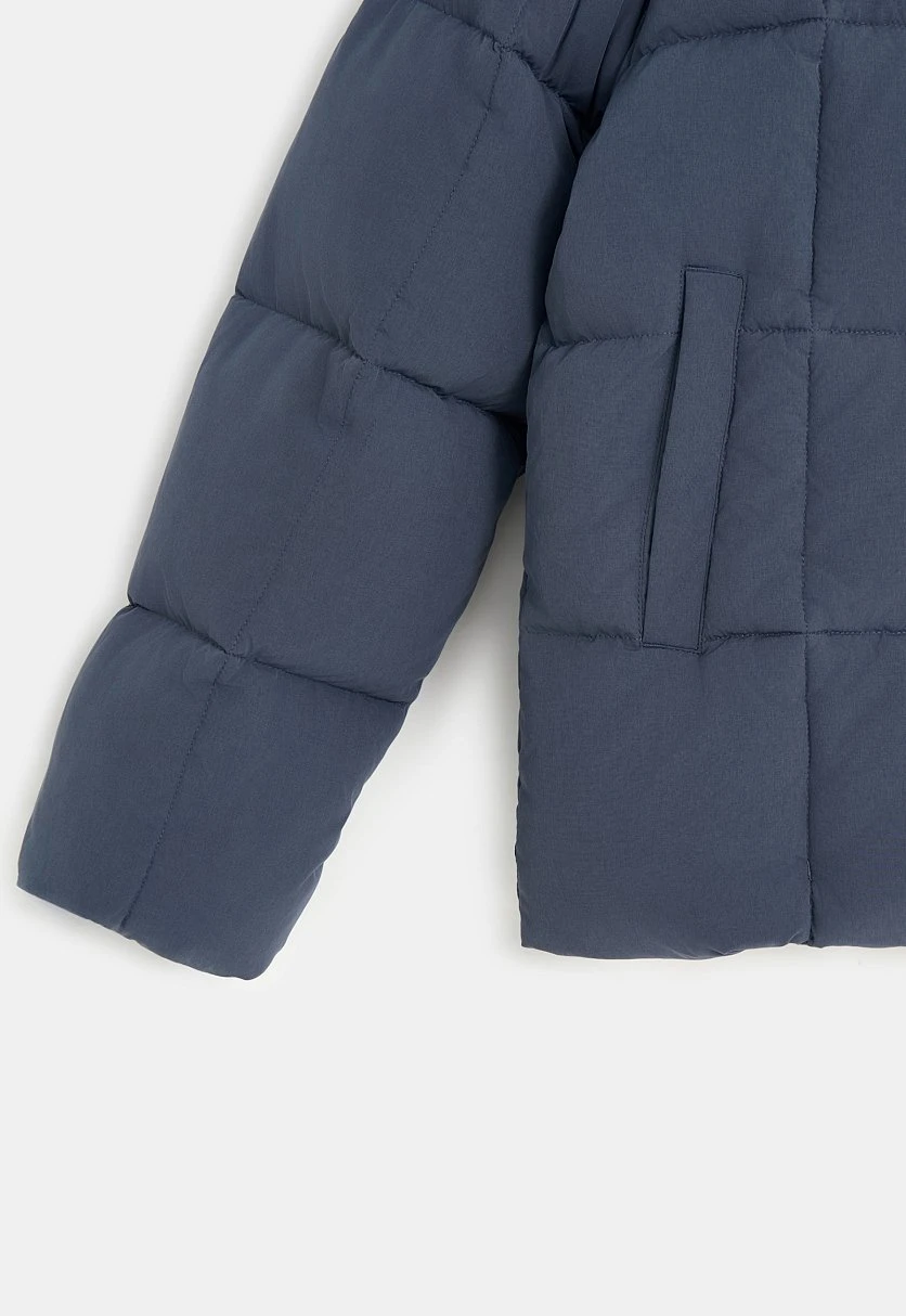 Пуховик с воротником-стойкой и съемным капюшоном, Модель FWE11057, Фото №8