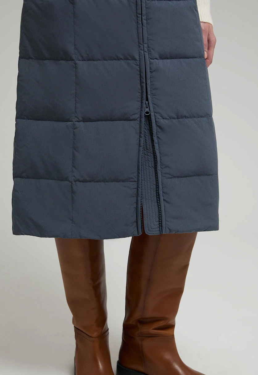 Утепленная юбка на молнии прямого силуэта, Модель FWE11058, Фото №5