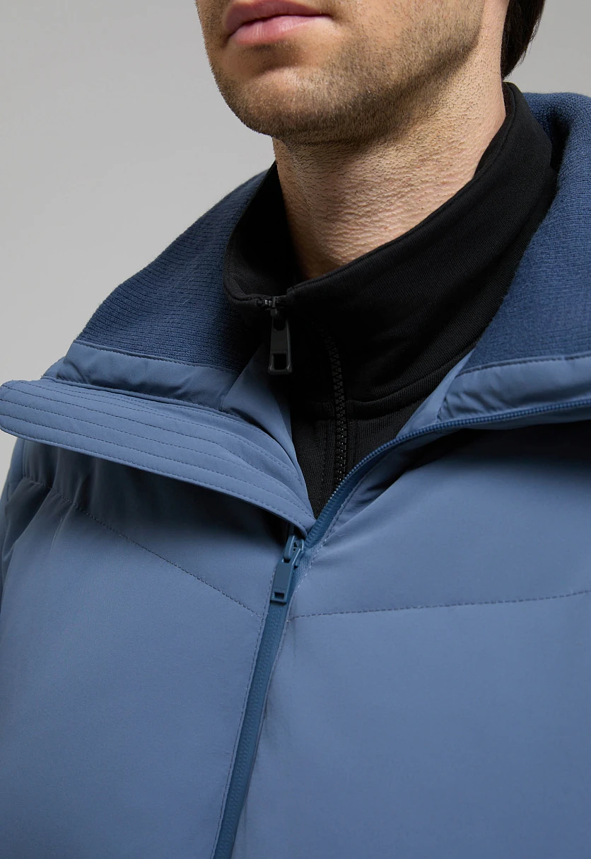 Оверсайз пуховик с воротником-стойкой, Модель FWE21028, Фото №6