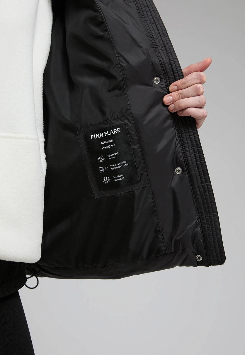 Пуховик со съемным капюшоном, Модель FWE11012, Фото №7