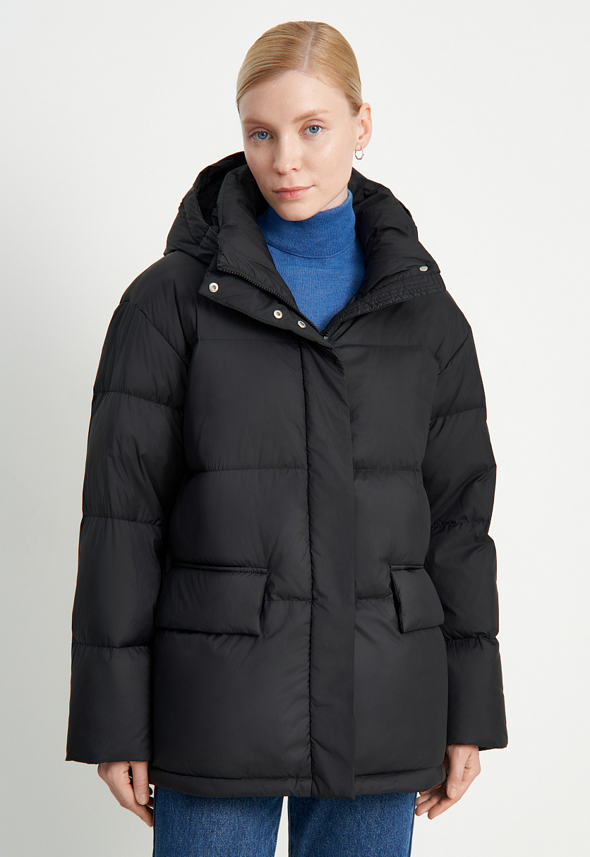 Пуховик со съемным капюшоном