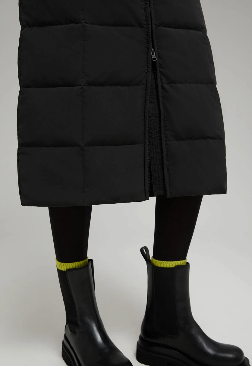 Утепленная юбка на молнии прямого силуэта, Модель FWE11058, Фото №5