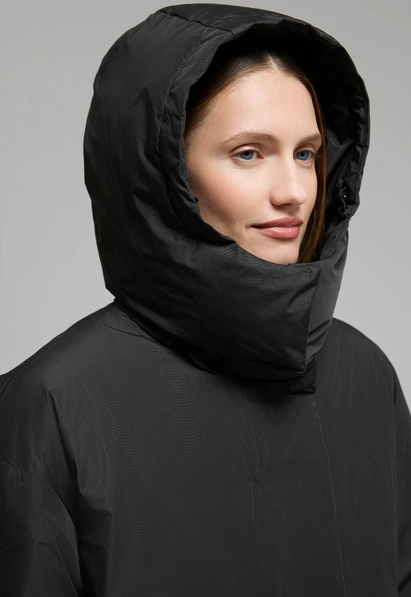 Пуховое пальто с переливающимся эффектом, Модель FWE11071, Фото №6