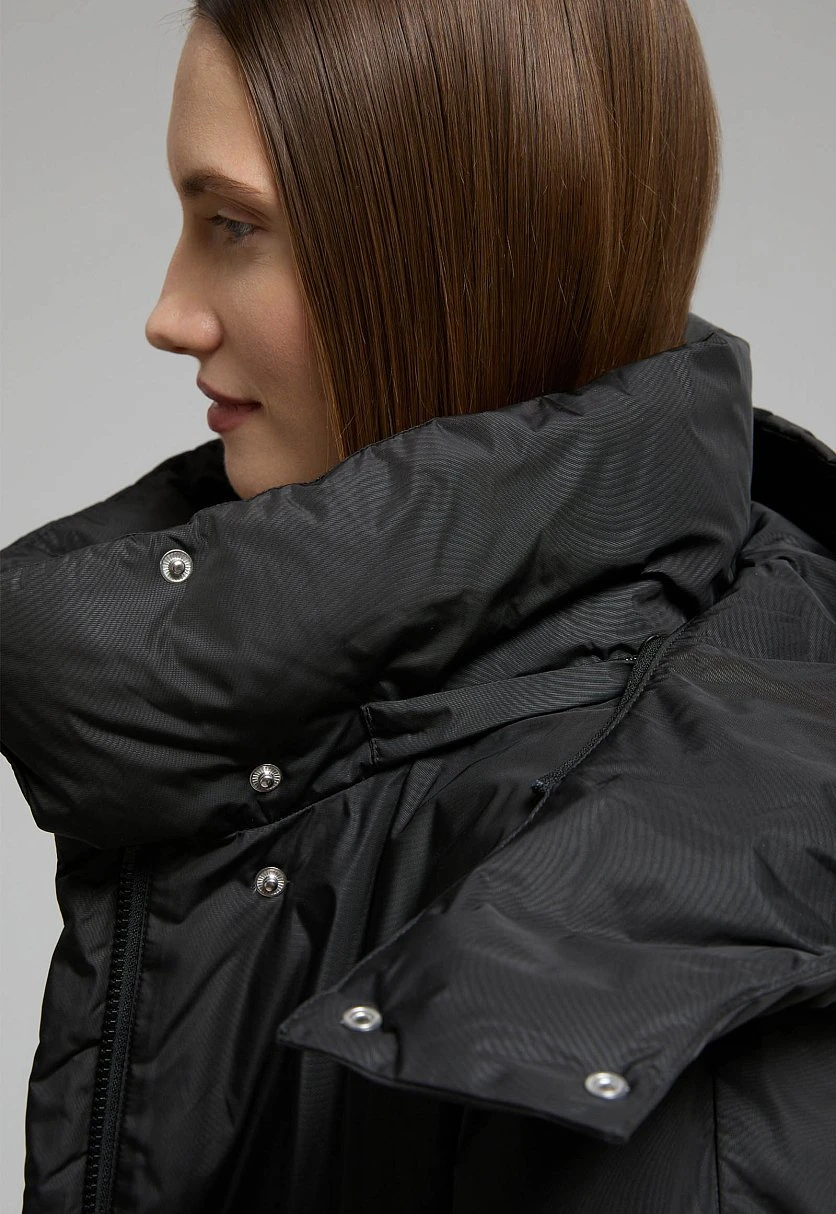 Пуховое пальто с переливающимся эффектом, Модель FWE11071, Фото №5