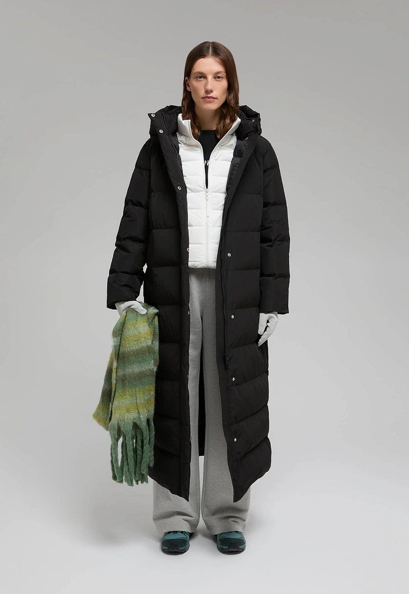 Пуховое пальто прямого силуэта, Модель FWE11093, Фото №1
