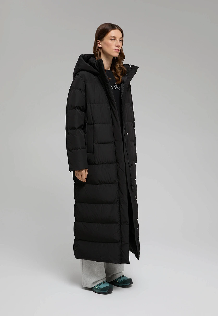 Пуховое пальто прямого силуэта, Модель FWE11093, Фото №2