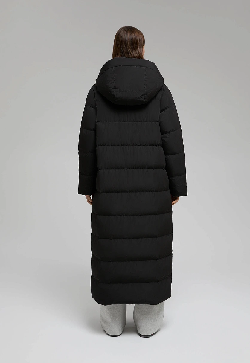 Пуховое пальто прямого силуэта, Модель FWE11093, Фото №3