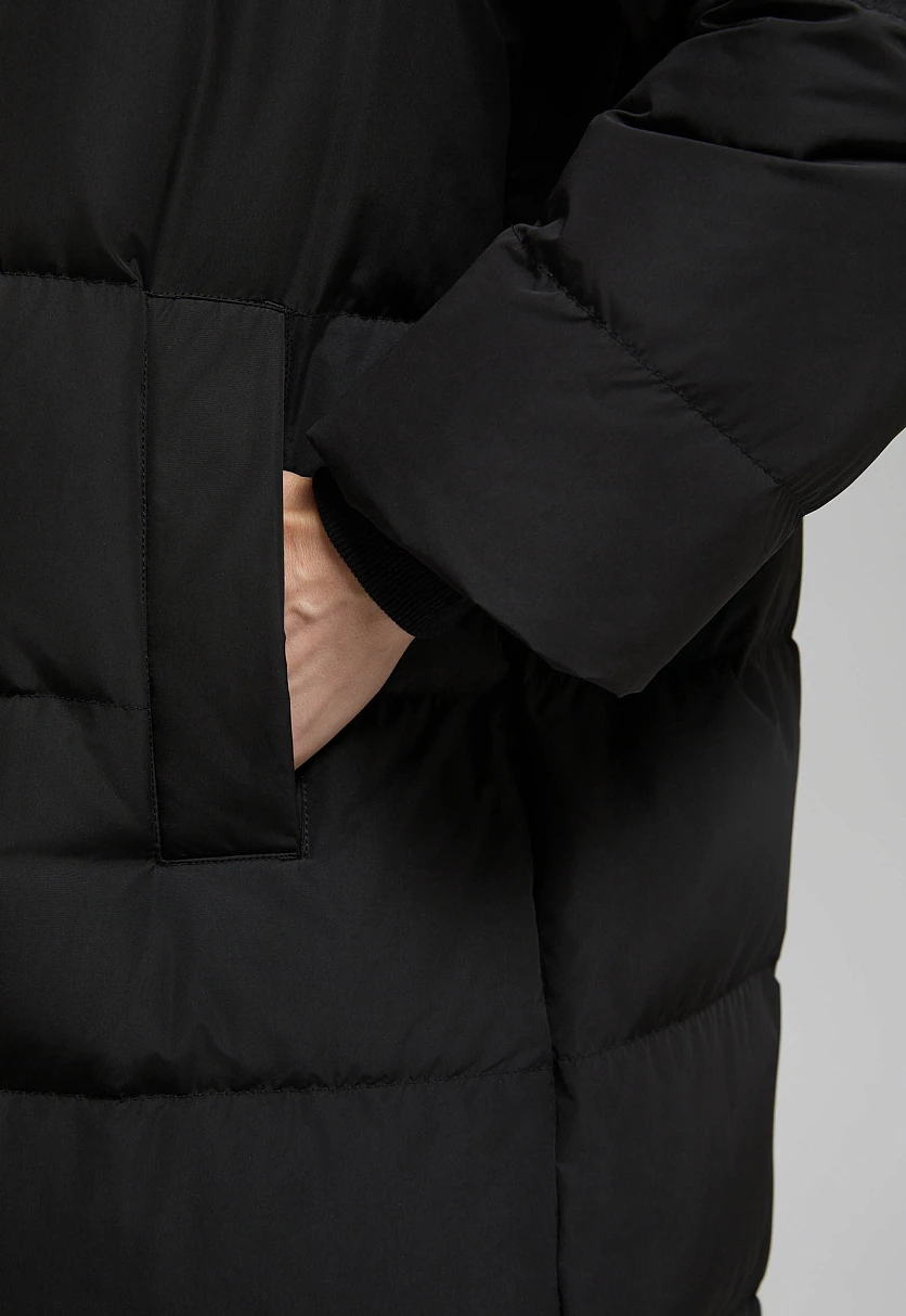 Пуховое пальто прямого силуэта, Модель FWE11093, Фото №4