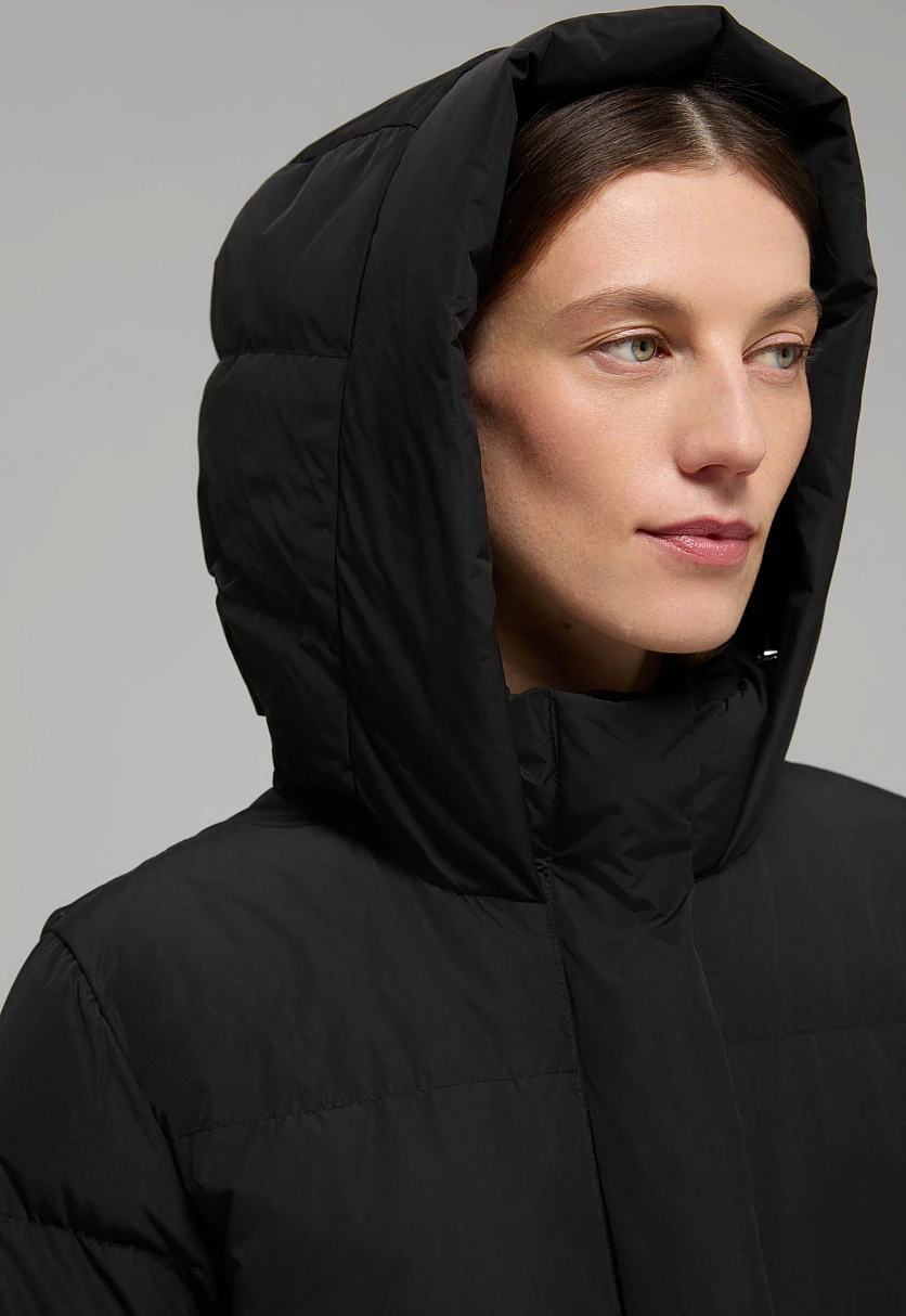 Пуховое пальто прямого силуэта, Модель FWE11093, Фото №5