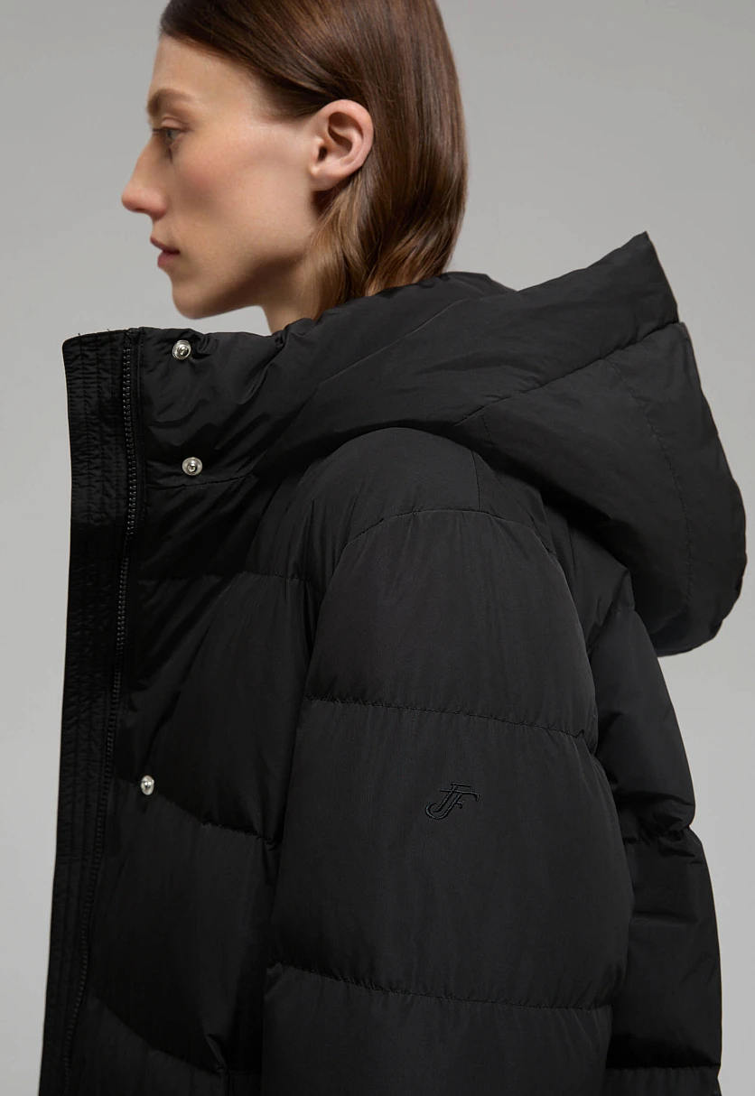 Пуховое пальто прямого силуэта, Модель FWE11093, Фото №6