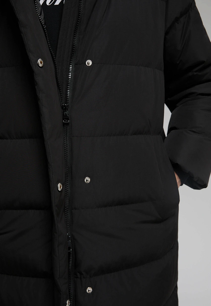 Пуховое пальто прямого силуэта, Модель FWE11093, Фото №7