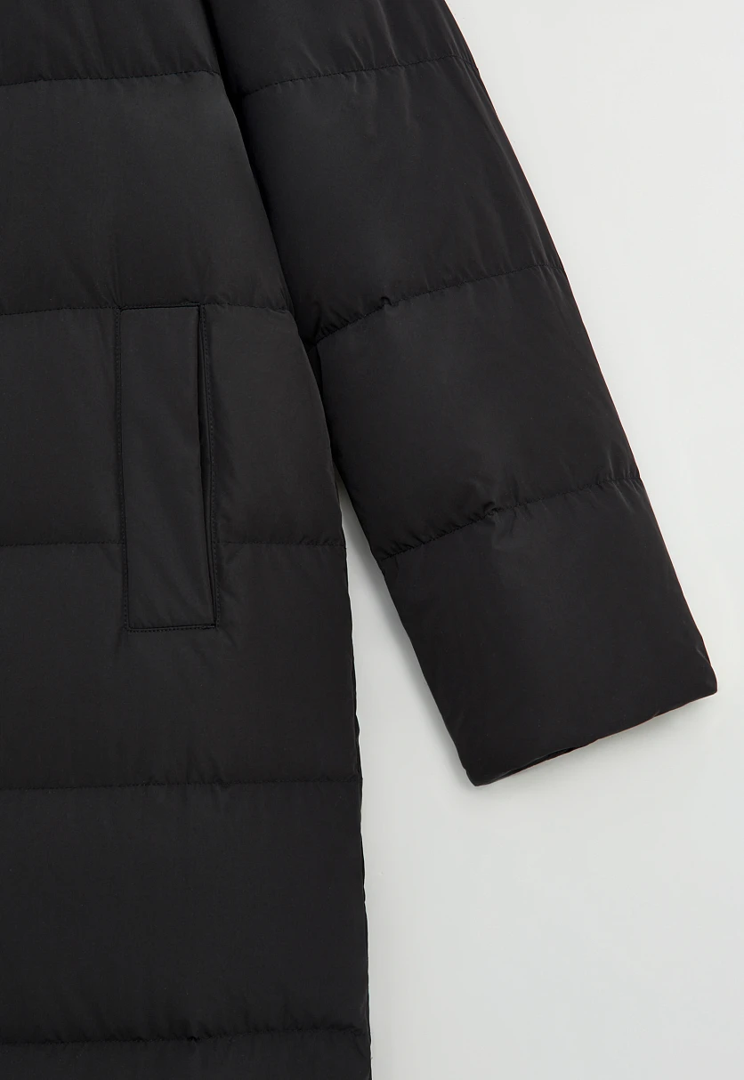 Пуховое пальто прямого силуэта, Модель FWE11093, Фото №9