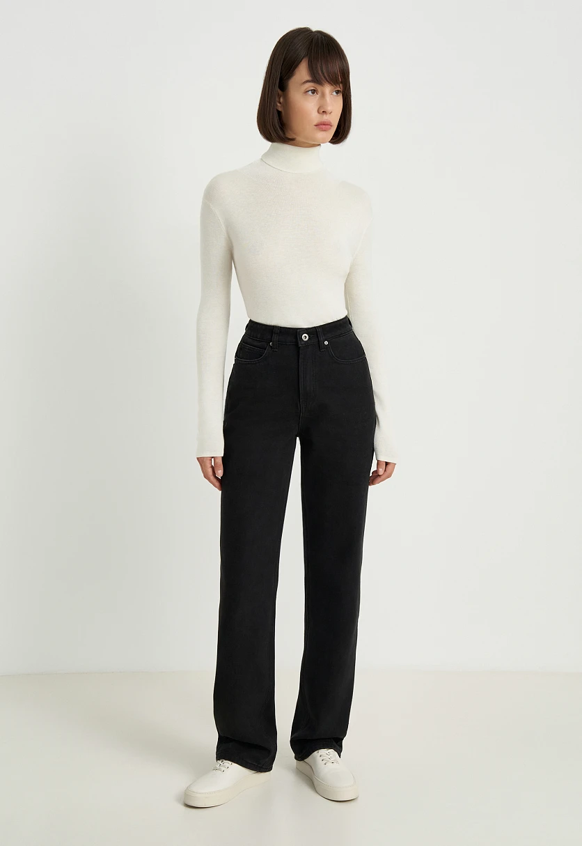 Утепленные джинсы wide leg fit женские, Модель FWE15003, Фото №2