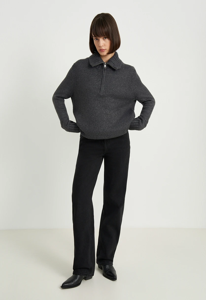 Утепленные джинсы wide leg fit женские, Модель FWE15003, Фото №3