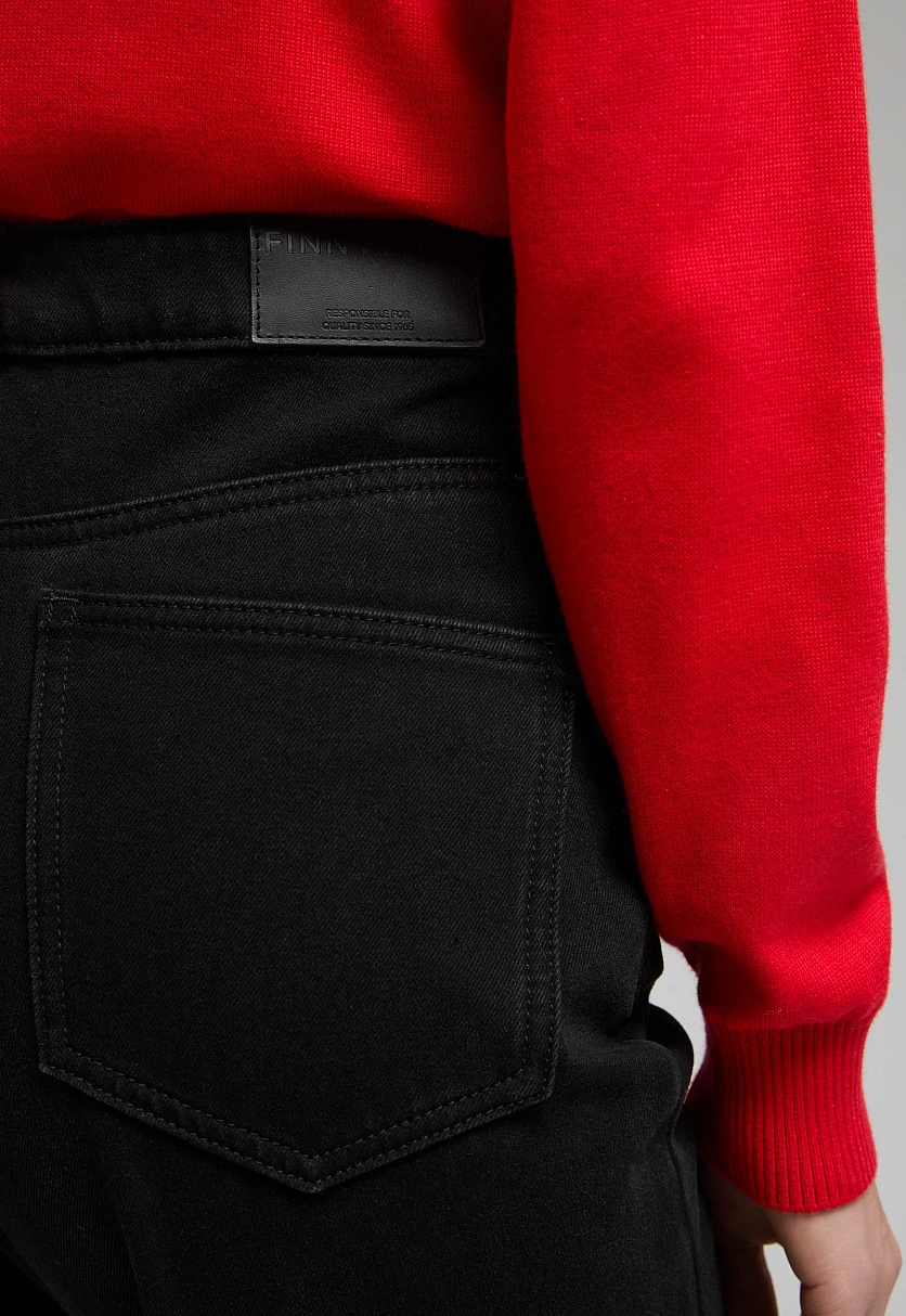 Утепленные джинсы wide leg fit женские, Модель FWE15003, Фото №5