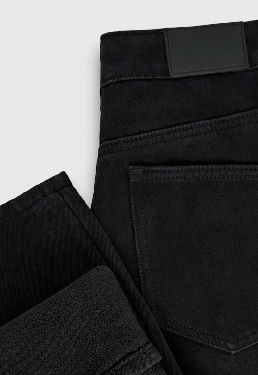 Утепленные джинсы wide leg fit женские, Модель FWE15003, Фото №6