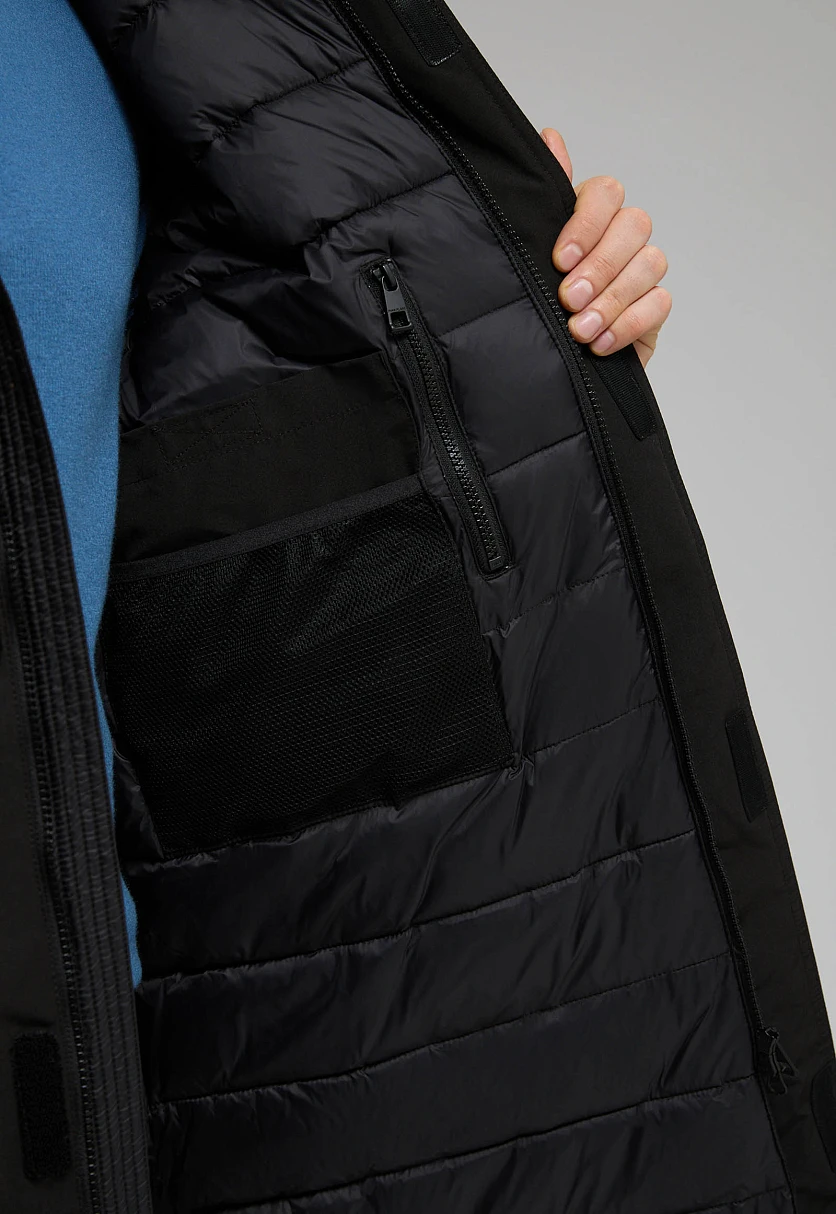 Утепленное пальто со съемным капюшоном, Модель FWE21007, Фото №6