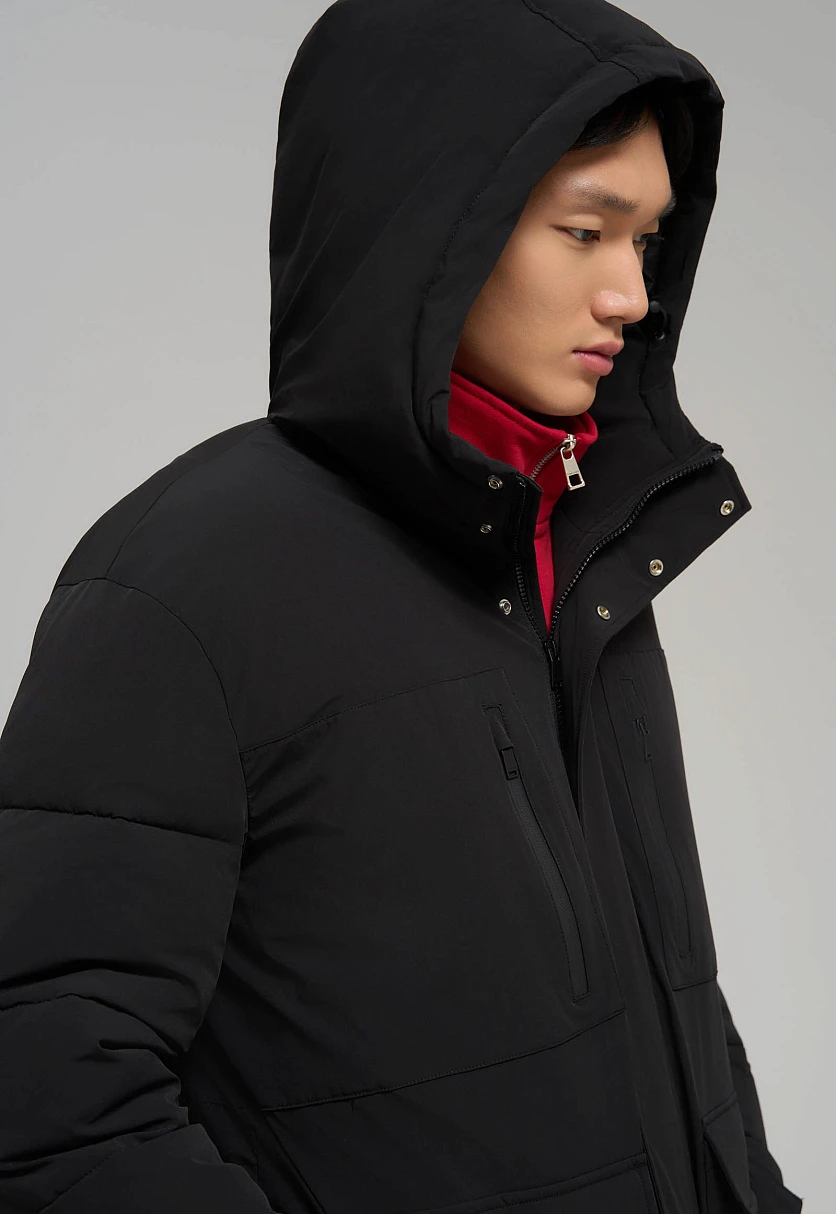 Утепленное полупальто с накладными карманами, Модель FWE21009, Фото №5