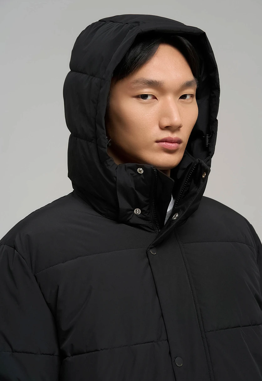 Утепленное пальто с воротником-стойкой, Модель FWE21013, Фото №5