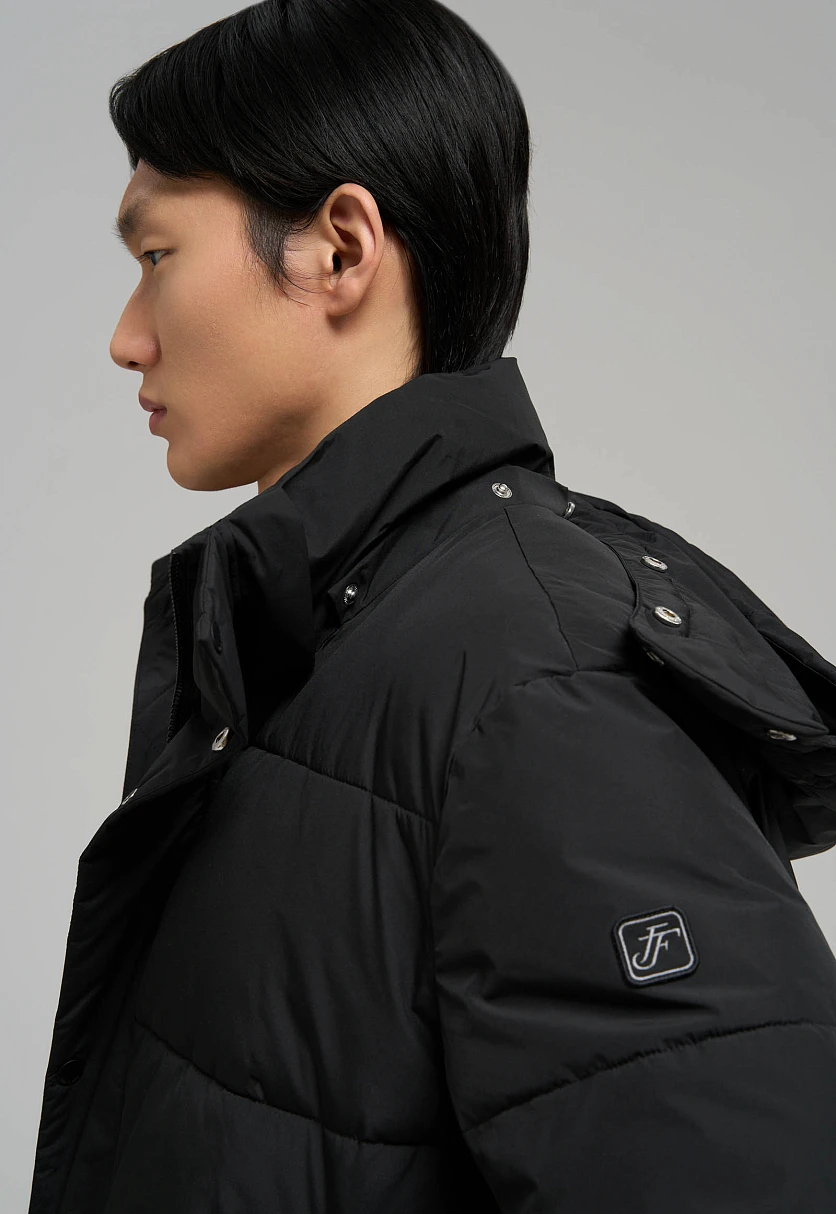 Утепленное пальто с воротником-стойкой, Модель FWE21013, Фото №6