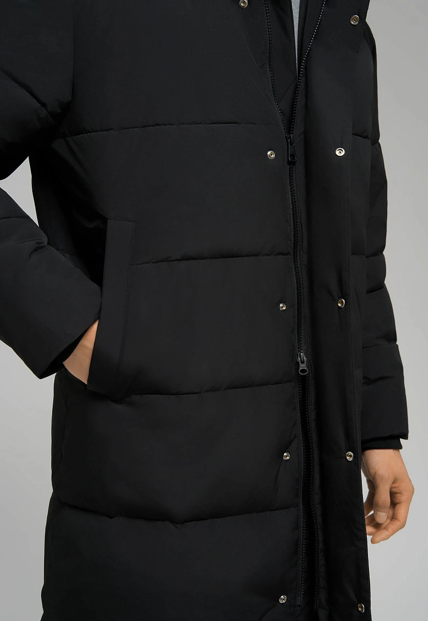 Утепленное пальто с воротником-стойкой, Модель FWE21013, Фото №7