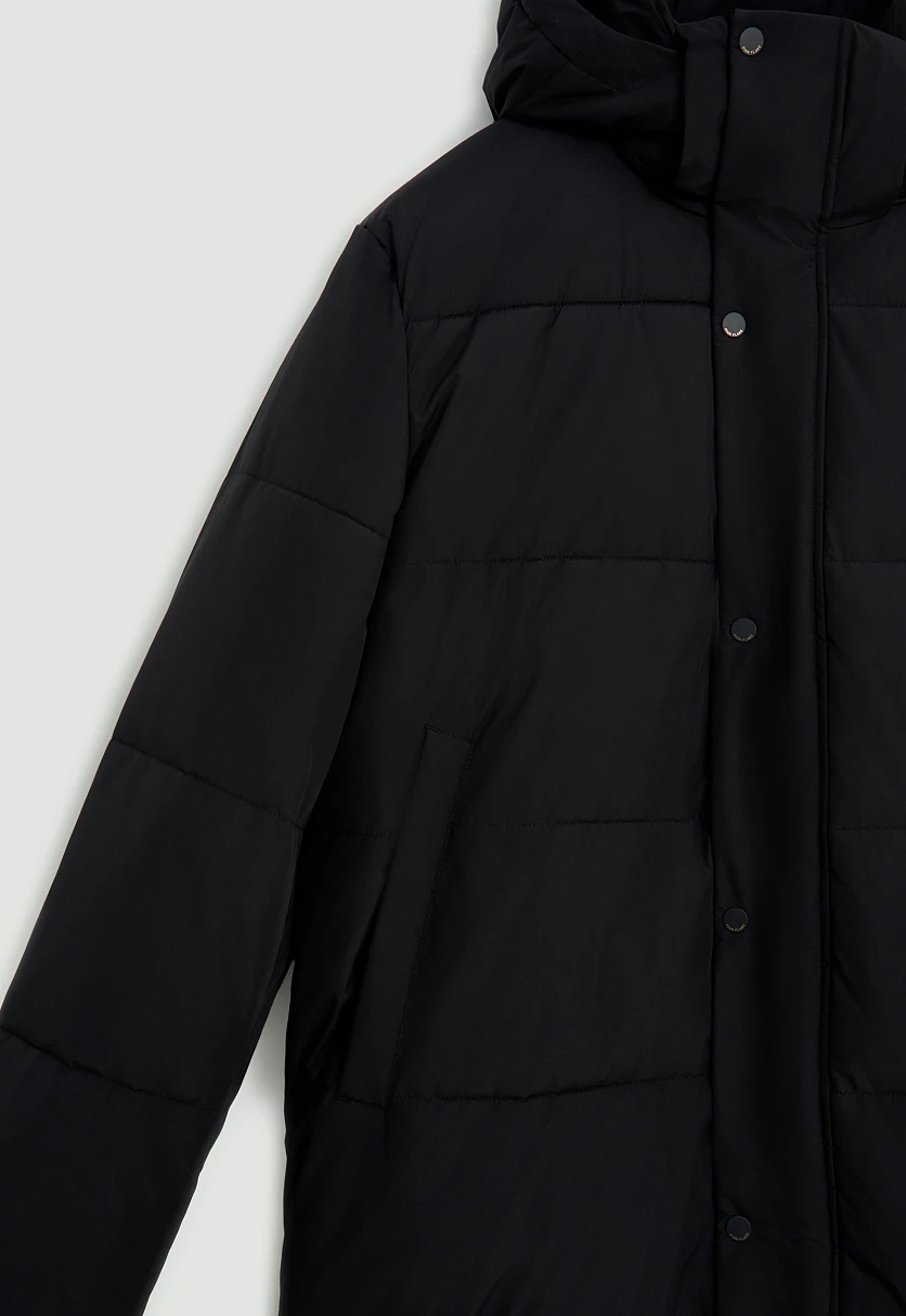 Утепленное пальто с воротником-стойкой, Модель FWE21013, Фото №8