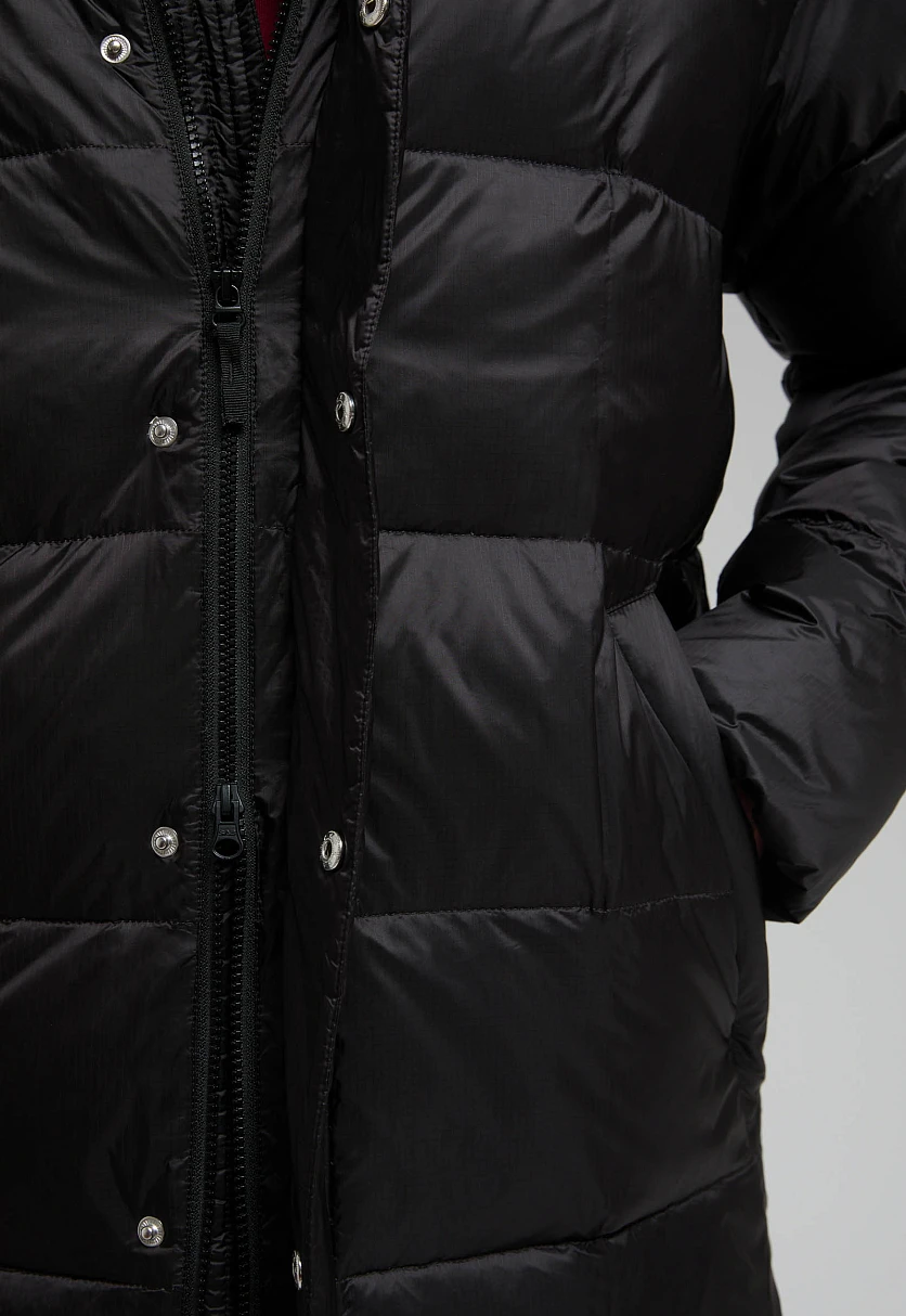 Пуховое полупальто с воротником-стойкой, Модель FWE21018, Фото №6