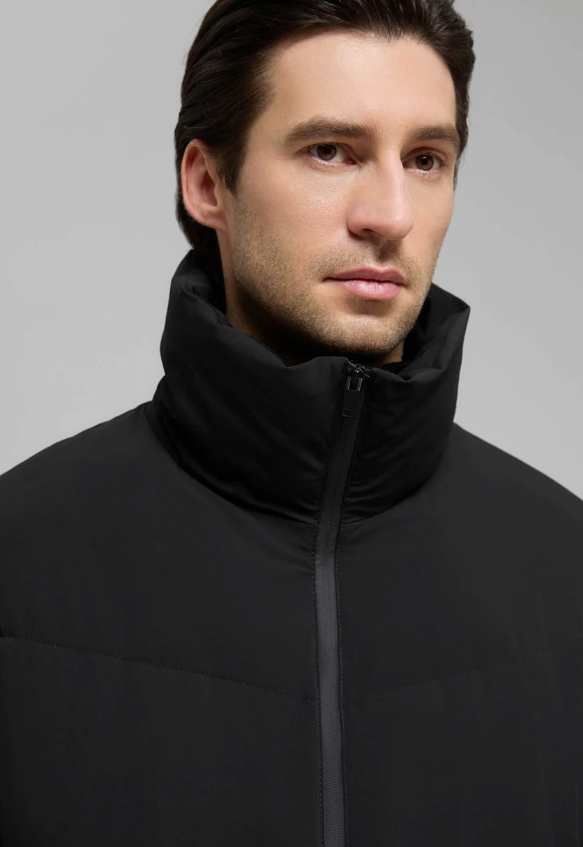 Оверсайз пуховик с воротником-стойкой, Модель FWE21028, Фото №7