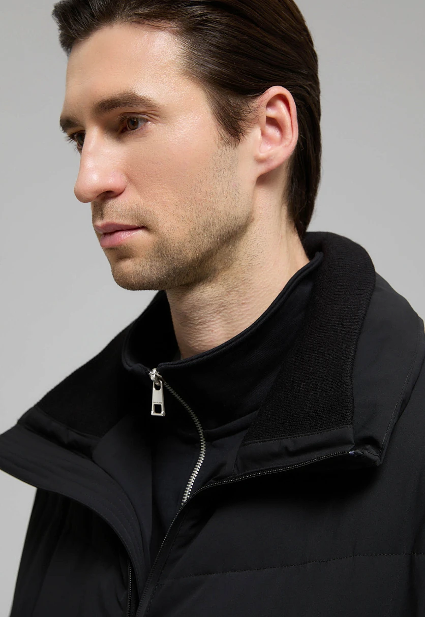 Оверсайз пуховик с воротником-стойкой, Модель FWE21028, Фото №6