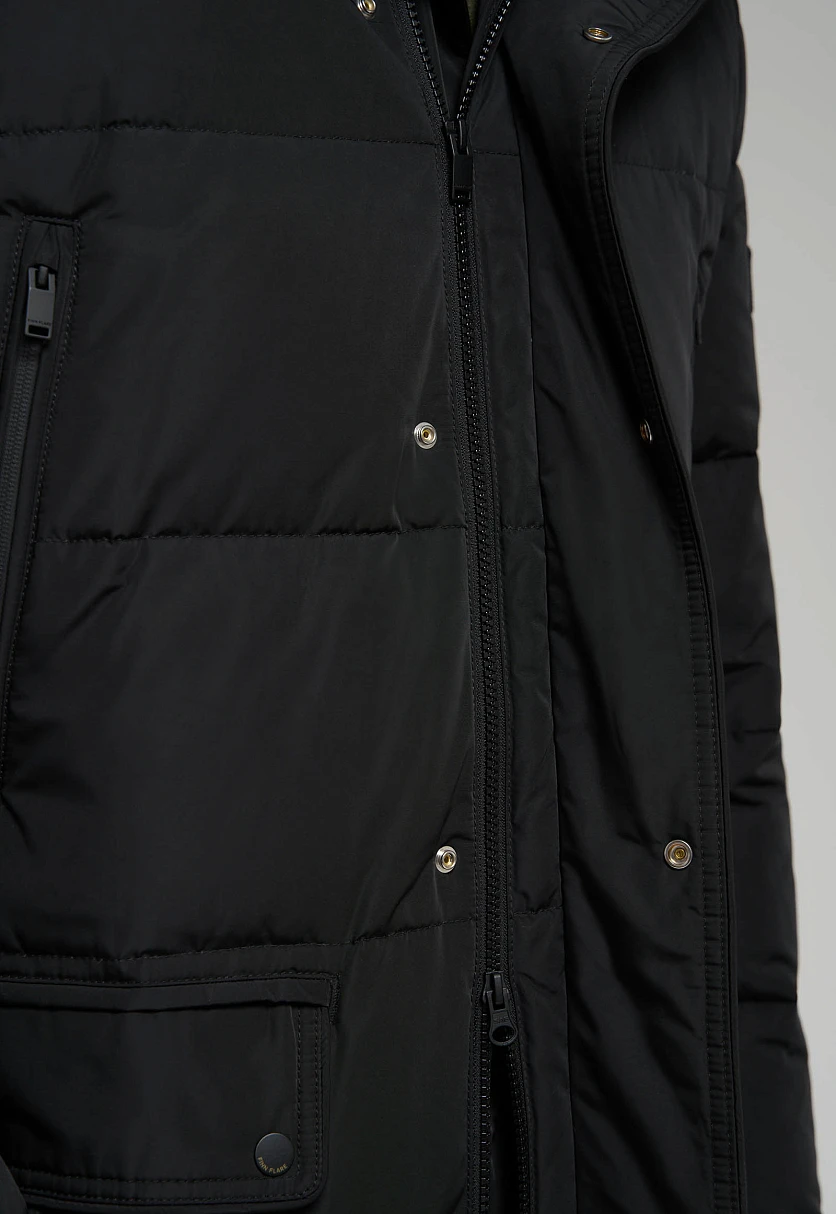 Пуховое полупальто со съемным капюшоном, Модель FWE21040, Фото №5