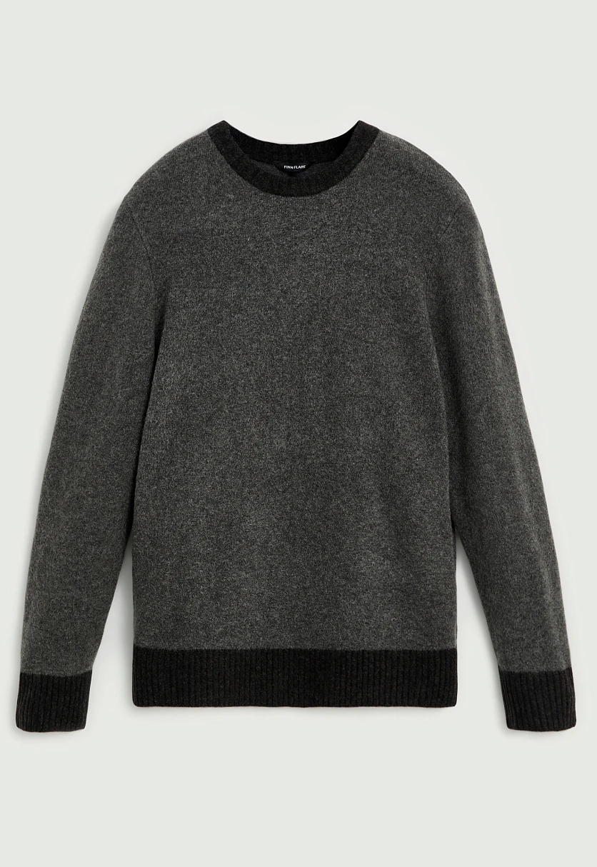 Джемпер полуприлегающего силуэта Темно-Серый FWE21115Купить в интернет-магазине FINN FLARE, предосмотр фото №7 Джемпер полуприлегающего силуэта, Модель FWE21115, Фото №7