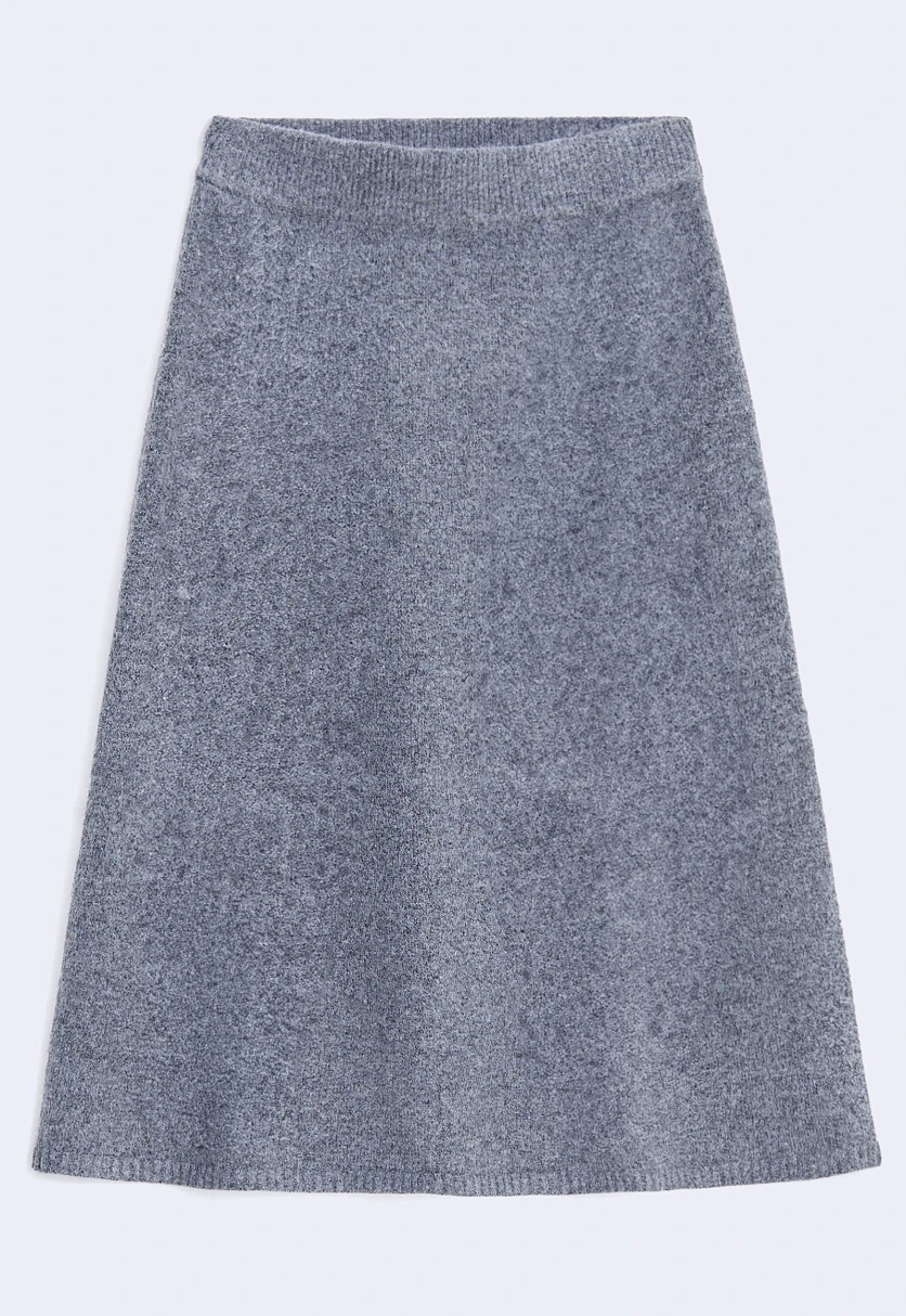 Вязаная юбка силуэта трапеция, Модель FWE11112, Фото №7