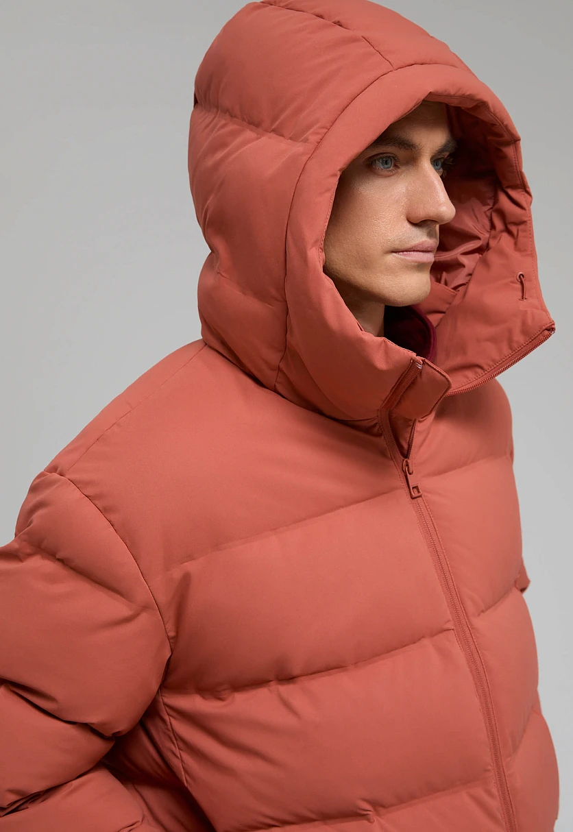 Пуховик с воротником-стойкой и капюшоном, Модель FWE21000, Фото №5