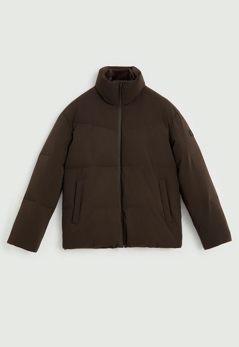 Оверсайз пуховик с воротником-стойкой, Модель FWE21028, Фото №11