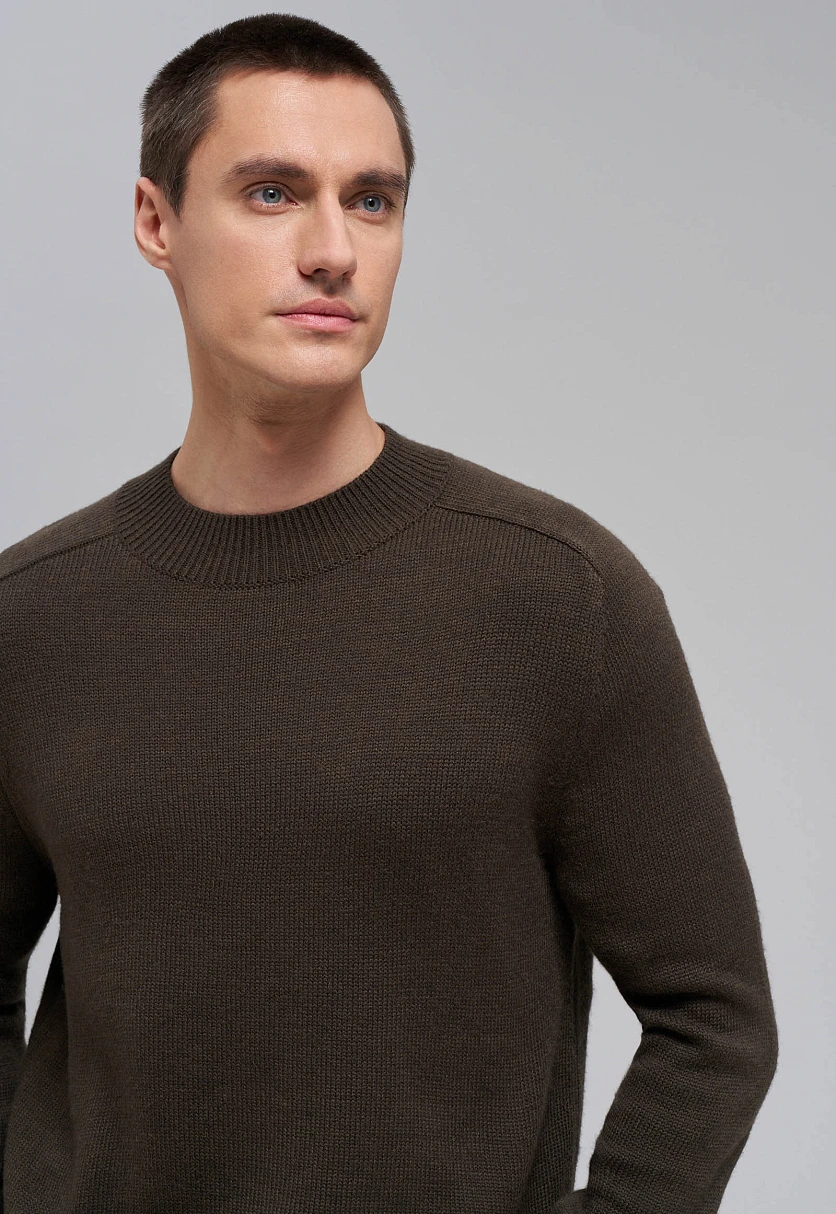 Джемпер прямого силуэта с добавлением шерсти, Модель FWE21101, Фото №5