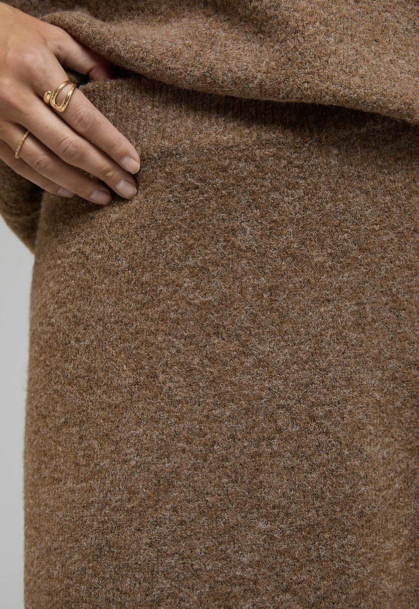 Вязаная юбка силуэта трапеция, Модель FWE11112, Фото №5