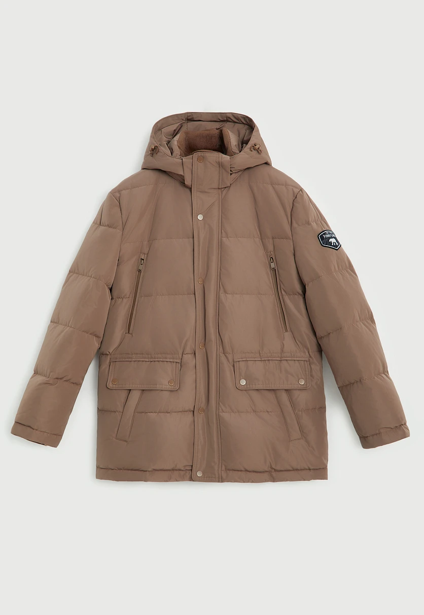 Пуховое полупальто со съемным капюшоном, Модель FWE21040, Фото №12