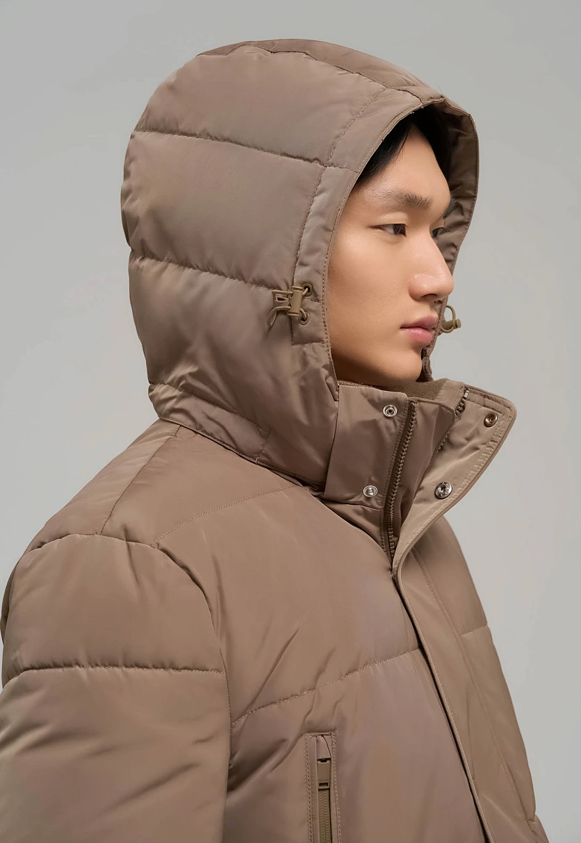 Пуховое полупальто со съемным капюшоном, Модель FWE21040, Фото №5