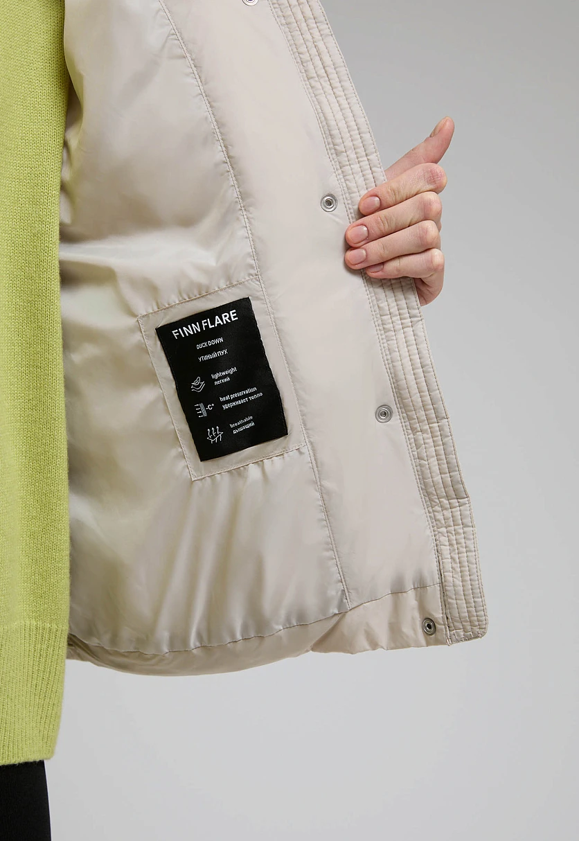 Пуховик со съемным капюшоном, Модель FWE11012, Фото №6