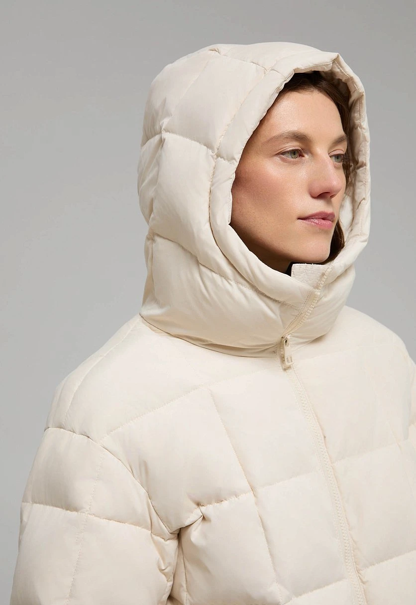 Пуховое пальто с капюшоном, Модель FWE11028, Фото №5