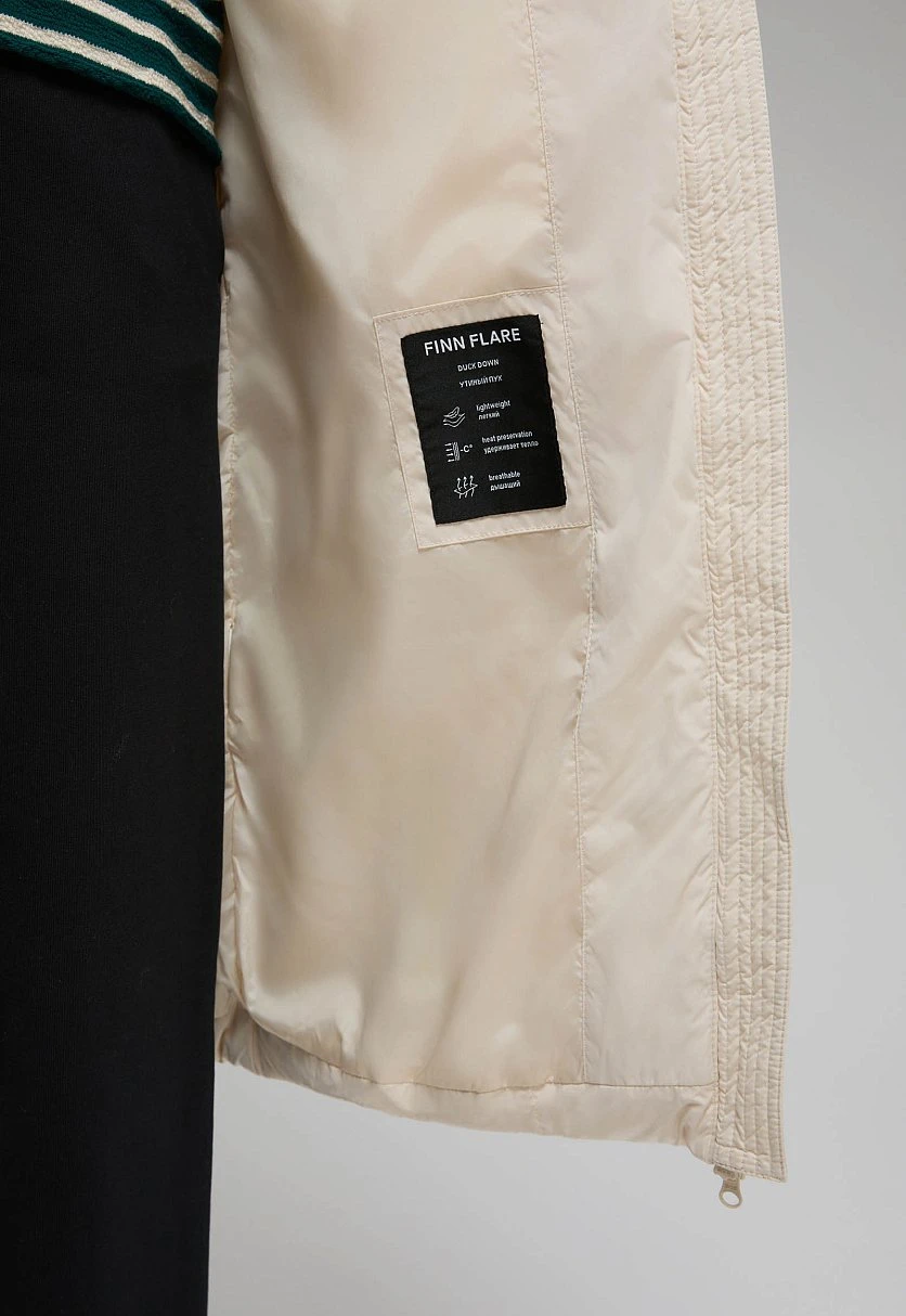 Пуховое пальто с капюшоном, Модель FWE11028, Фото №6