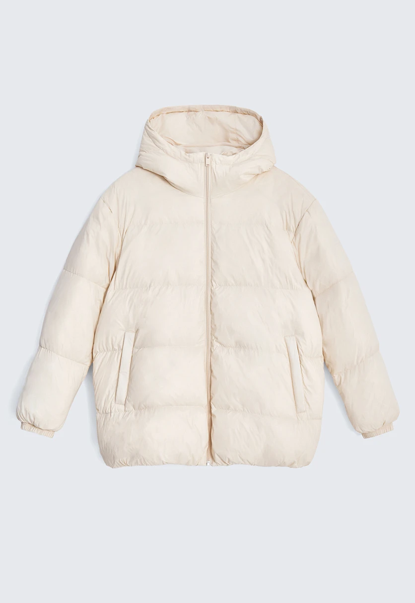 Удлиненный пуховик с капюшоном, Модель FWE11036, Фото №8