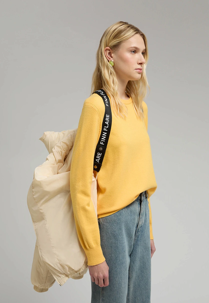 Удлиненный пуховик с капюшоном, Модель FWE11036, Фото №9