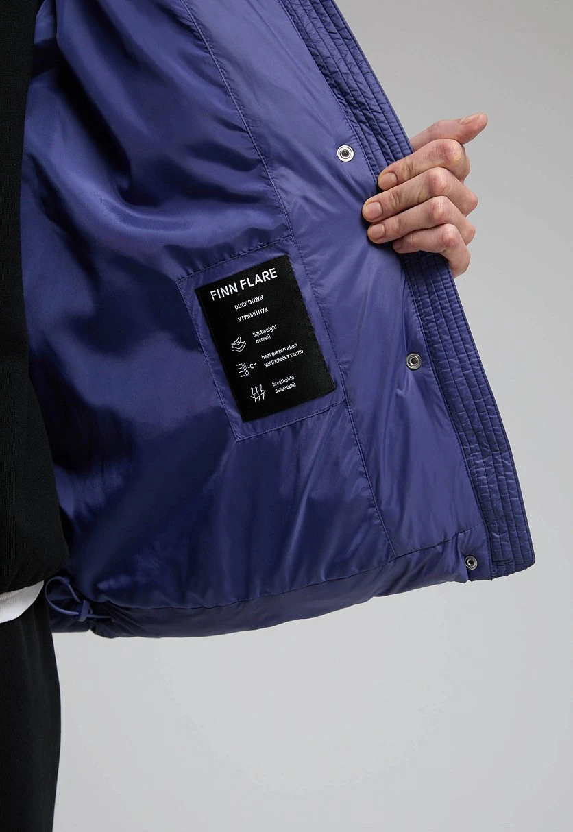 Пуховик со съемным капюшоном, Модель FWE11012, Фото №6