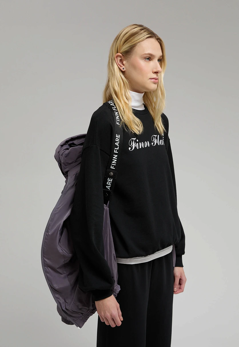 Удлиненный пуховик с капюшоном, Модель FWE11036, Фото №9