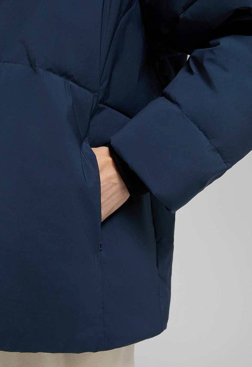 Куртка oversize силуэта с капюшоном, Модель FWF11048, Фото №5