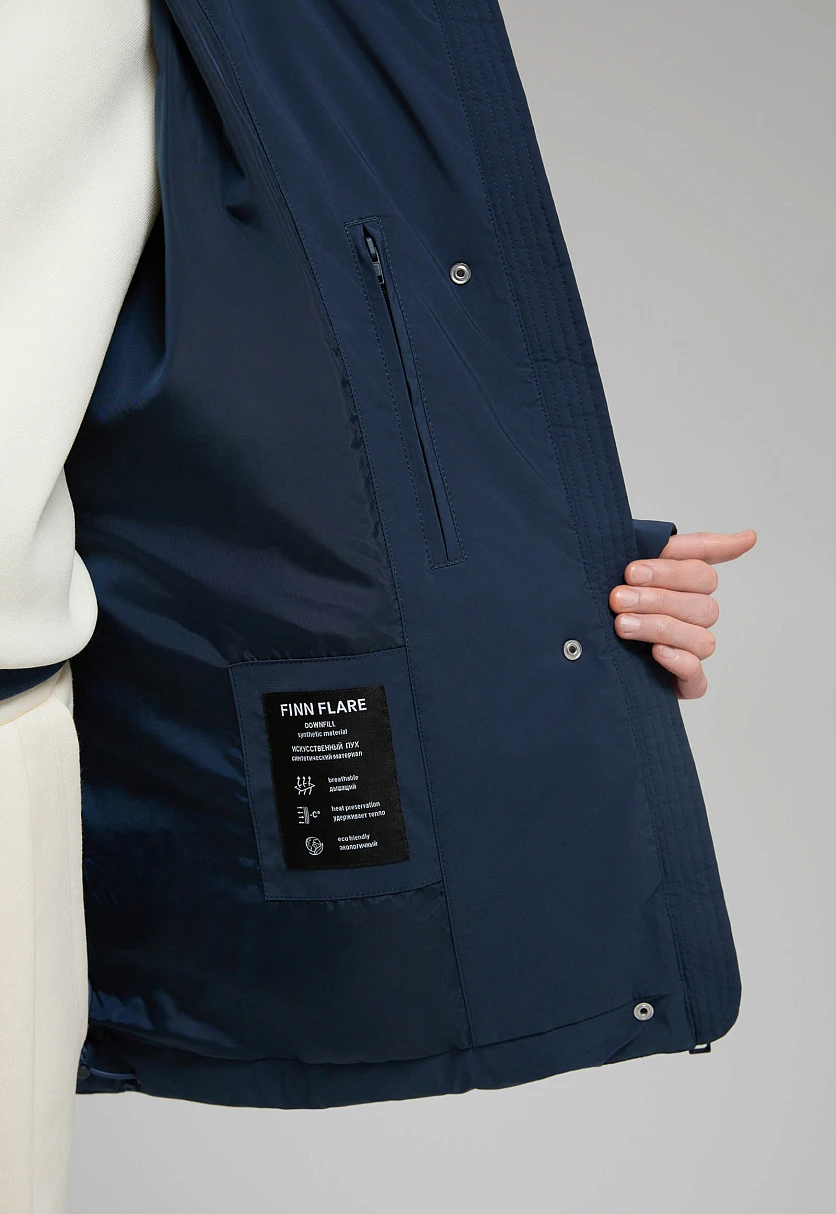 Куртка oversize силуэта с капюшоном, Модель FWF11048, Фото №12